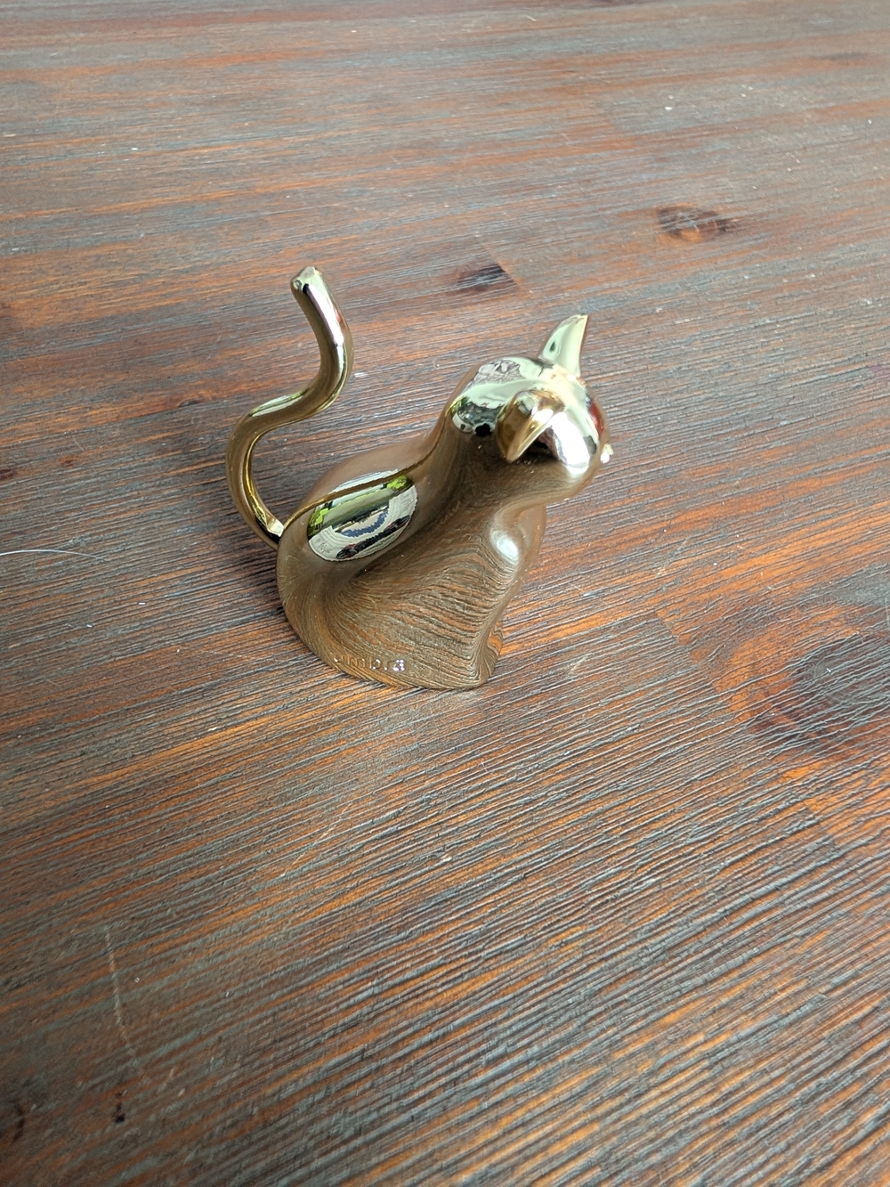 Umbra Polished Gold Cat Ring Holder